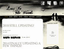 Tablet Screenshot of lostinthewoodsband.com